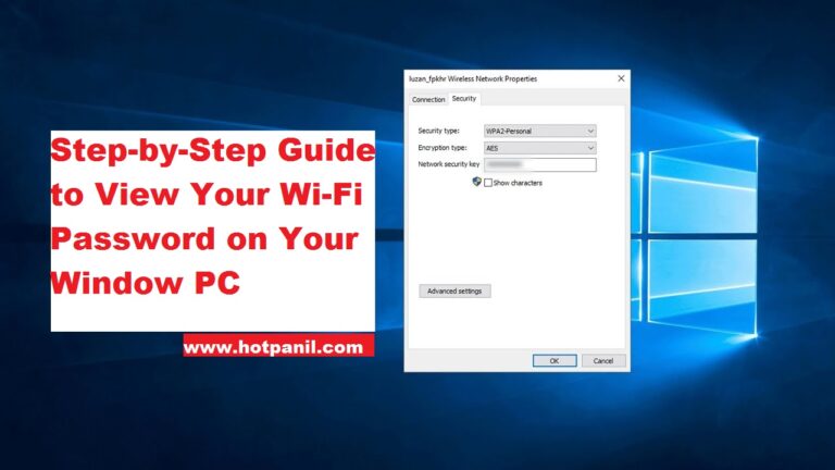 Step-by-Step Guide to View Your Wi-Fi Password on Your Window PC